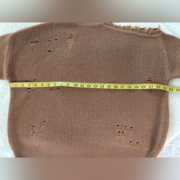Lovers + Friends Ripped Sweater wool blend size XS oversized - Picture 11 of 14
